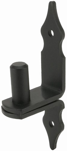 GB Verhoogde Plaatduim Ø16x45x35mm Rustica Zwart Gecoat