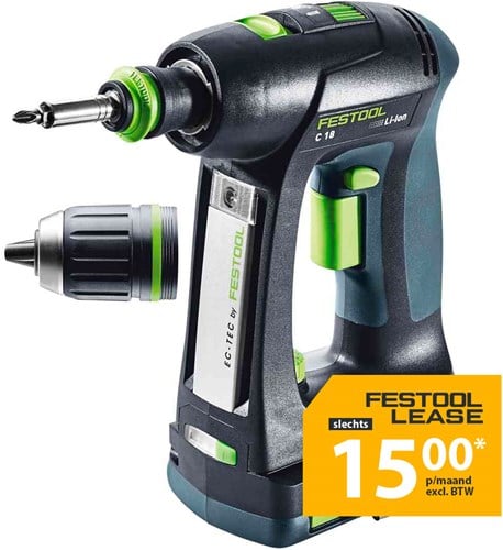 Festool C 18 C3,1-Plus Accu-Schroefboormachine