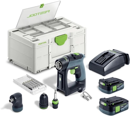 Festool CXS 12 2,5-Set 12V Boormachine (2x2,5 Ah in Systainer)