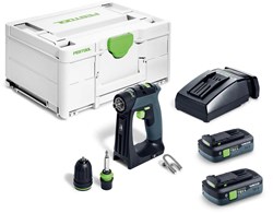 Festool CXS 18 TBX 4,0 I-Plus Accu-Schroefboormachine (2x4,0Ah in Systainer)