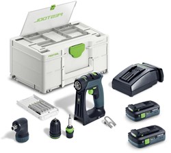 Festool CXS 18 TBX 4,0 I-Set Accu-Schroefboormachine (2x4,0Ah in Systainer)