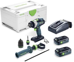 Festool TPC 18/4 TBX4,0 I-Plus Accu-Klopboormachine (2x4,0Ah in Systainer)