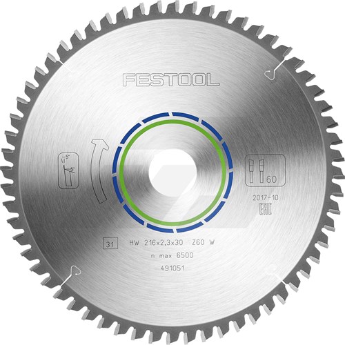 Festool 216x2,3x30mm W60 Cirkelzaagblad