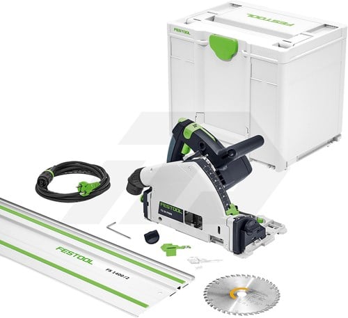 Festool TS 55 FEBQ-Plus-FS Invalcirkelzaagmachine Met FS 1400/2 (In Systainer)