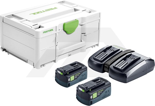 Festool SYS 18V 2x5,0/TCL6DUO 18V Startset (2x5,0 Ah In Systainer)