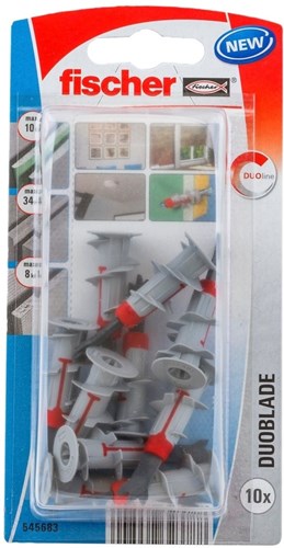 Fischer Duoblade Gipsplaatplug (10 Stuks)-2