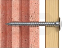 Fischer FFSZ 7,5x252mm Kozijnschroef Met Cilinderkop TX30-2