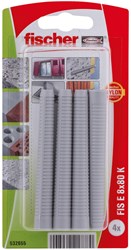 Fischer FIS E 8x80mm Binnendraadanker Injectiehuls (4 Stuks)