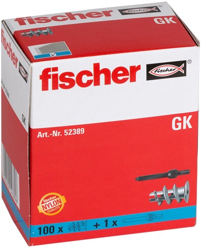 Fischer GK Gipsplaatplug (100 Stuks)-2