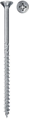 Fischer Spaanplaatschroef 3.5x50/30mm Verzinkt PZ2 (100 stuks)