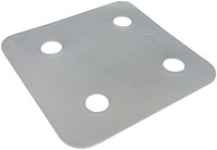 GB Drukplaat 70x70mm 1mm dik Transparant Kunststof