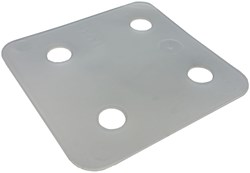 GB Drukplaat 70x70mm 1mm dik Transparant Kunststof
