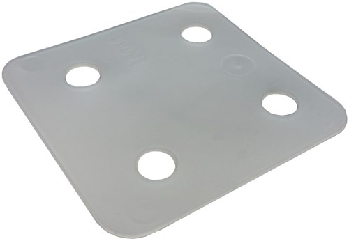 GB Drukplaat 70x70mm 1mm dik Transparant Kunststof
