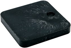 GB Hogedrukplaat 70x70mm 2mm dik Zwart Kunststof