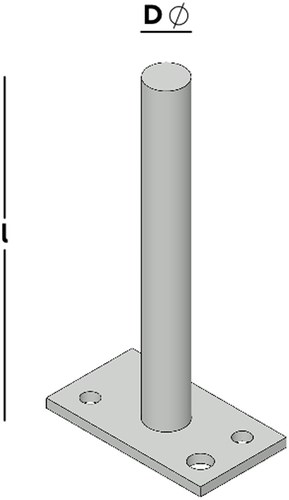GB Instortbovendorpelanker met stift Ø16x135mm Verzinkt-2