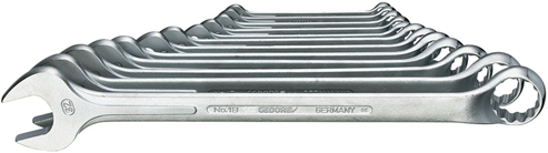 Gedore 1 B-012 Ringsteeksleutel-set 12-dlg 10-32 mm