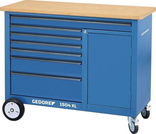 Gedore 1504 XL Verrijdbare werkbank, 1,25 m breed