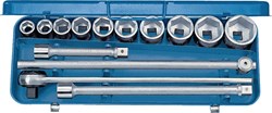 Gedore 32 EMU-2 Dopsleutelset 3/4" 14-dlg 6-kant 22-50 mm