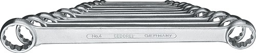 Gedore 4-8 Ringsleutelset plat 8-dlg 6-22 mm
