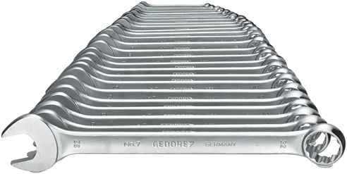 Gedore 7-026 Ringsteeksleutel-set 26-dlg 6-32 mm