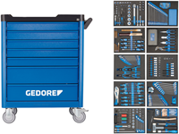 Gedore WSL-L-TS-308 Gereedschapswagen Workster incl. sortiment 308-dlg.-2