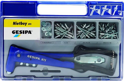 Gesipa NTS Popnageltang Met Popnagels 135-Delig 2,4 - 5mm