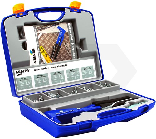 Gesipa NTX Popnageltang In Junior Klinknagelbox 352-Delig 2,4 - 5mm