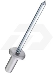 Gesipa Popnagel CAP 4,8x11mm Aluminium/Staal Bolkop