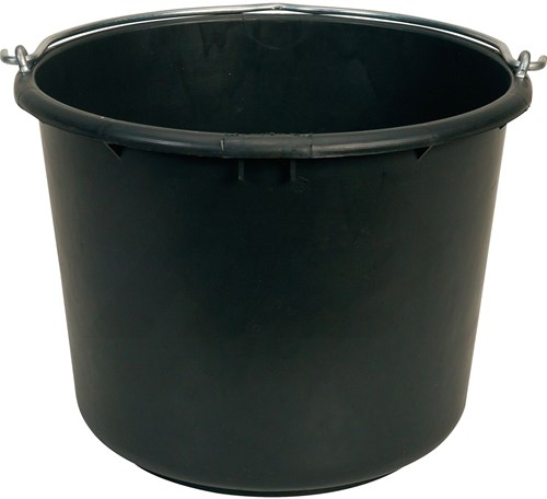 Gripline Bouwemmer 12L Zwart Met Metalen Ogen