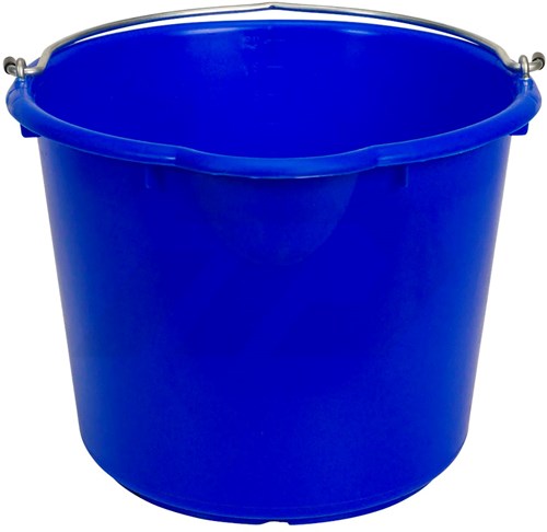 Gripline Bouwemmer 20L Blauw Met Metalen Ogen Kraanbaar