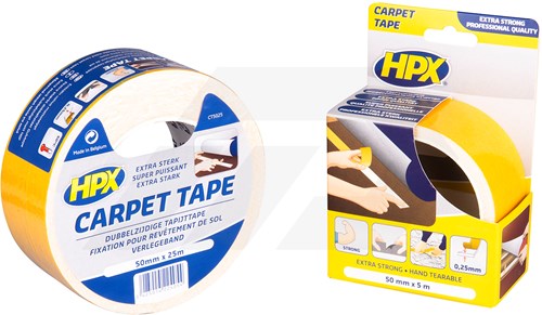 HPX Dubbelzijdig Tapijt Tape 50mm x 5 Mtr.