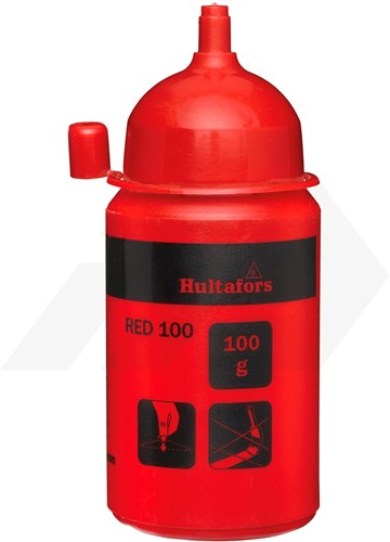 Hultafors RED 100 Slaglijnkrijt Rood (100 Gram)