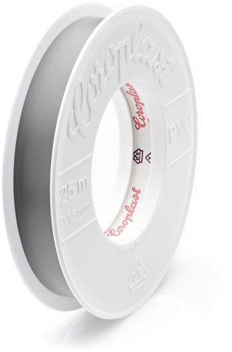 Coroplast 302 Isolatietape 15mm x 25 Mtr. Grijs