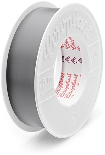 Coroplast 302 Isolatietape 25mm x 25 Mtr. Grijs