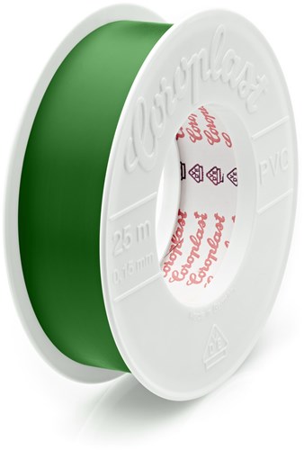Coroplast 302 Isolatietape 25mm x 25 Mtr. Groen