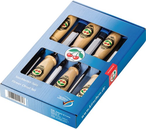 Kirschen Steekbeitelset 6, 10, 12, 16, 20 &26mm