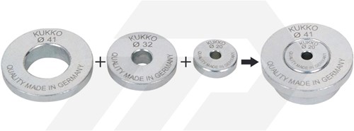 Kukko 600-17 Spindeldrukstukken Set 20,32,41mm