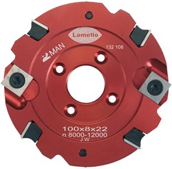 Lamello Groeffrees HW 100x8x22mm Z4+V4 (Met Wisselmessen)