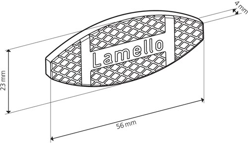 Lamello Houten Lamellen Maat 20 56x23x4mm (1000 Stuks)-3