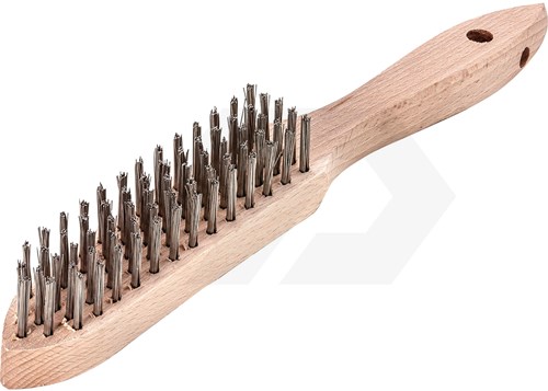 Lessmann Handborstel 5 Rijen Staal