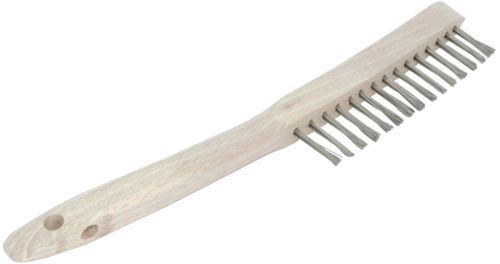 Lessmann Handborstel 1 Rij Staal (1 stuks)