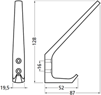 Hermeta 0030-02 Hoed & Jashaak Enkel Aluminium F2-2