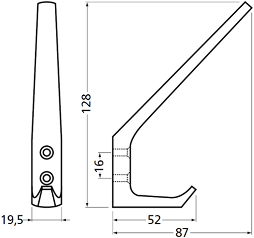 Hermeta 0030-02 Hoed & Jashaak Enkel Aluminium F2-2