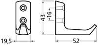 Hermeta 0031-02 Jashaak Enkel Aluminium F2-2