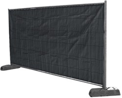 Konvox Bouwhekkleed 1,76 x 3,41 Mtr. Zwart NVO Brandvertragend