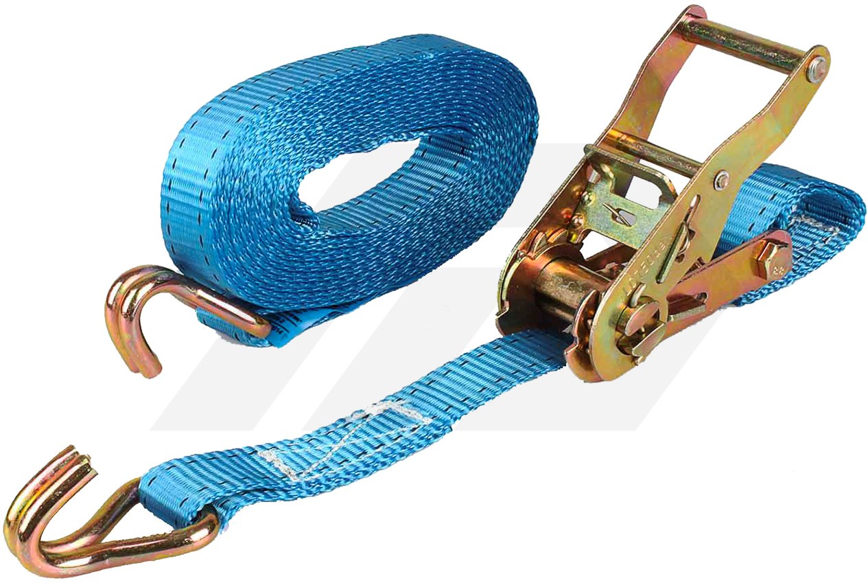 4x Spanband met ratel 2 haken, sjorband, 8mtr, 50mm, 4000kg 2-dlg