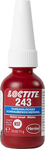 Loctite 243 Schroefdraadborgmiddel, Medium Sterkte (10ml)