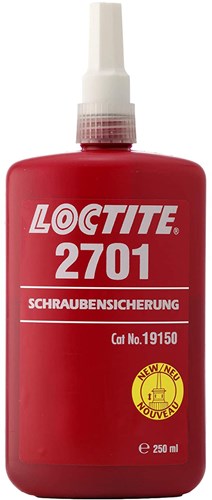 Loctite 2701 Schroefdraadborgmiddel, Hoge Sterkte (250ml)