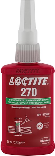Loctite 270 Schroefdraadborgmiddel Hoge Sterkte (50ml)