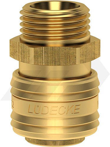 Ludecke ES 18 A Snelkoppeling Met Buitendraad 1/8" Euro